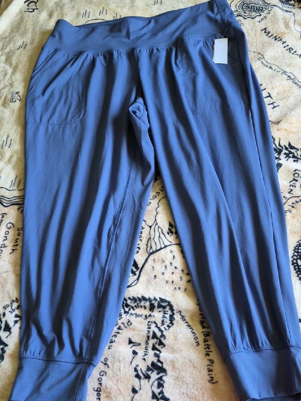 NWT Livi For Lane Bryant Size 18/20 Blue Jogger Pants Soft Stretchy